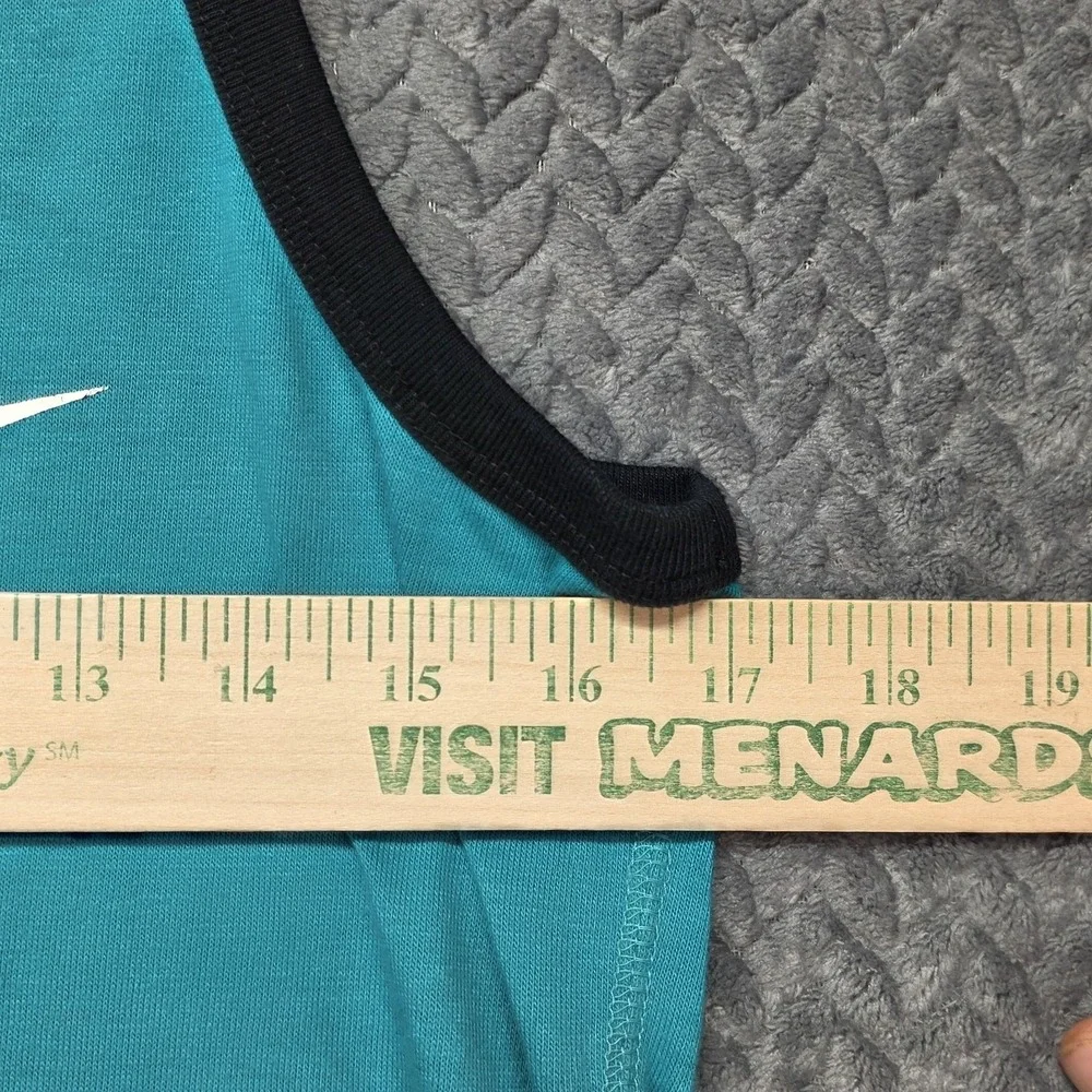 Nike Ace‎ Logo Rare Red Tag Tank Top Men's Small Teal Black Sleeveless